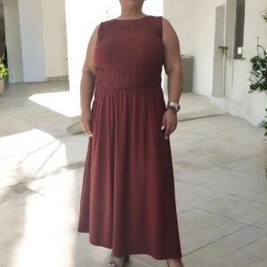 vestido verona teja