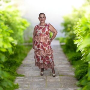 vestido amatista teja