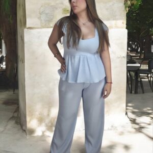 conjunto aqua celeste