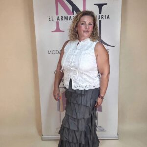 falda dual capri gris