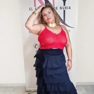 falda dual capri marino