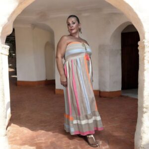 Home vestido fluor naranja
