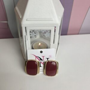 pendiente burgundy elite