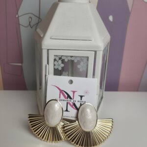 Home pendientes gala marfil