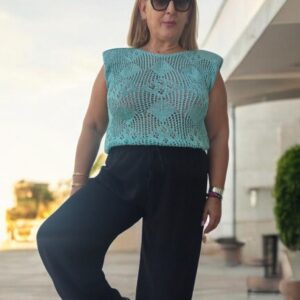 pantalón bombacho negro