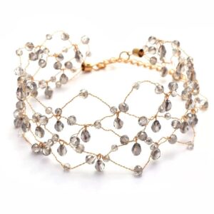 Home choker luz de cristal