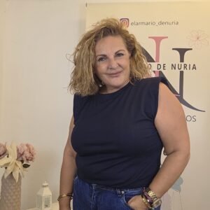camiseta hombreras nuria, azul marino