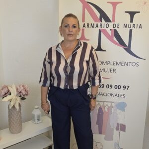 camisa oasis azul marino y marfil