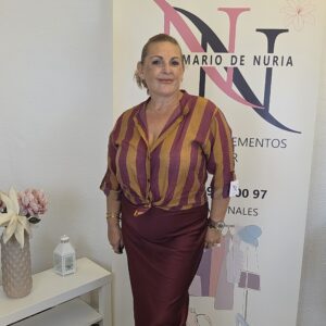 camisa oasis berenjena y mostaza