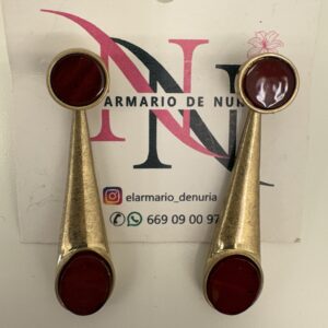 pendientes granate imperial