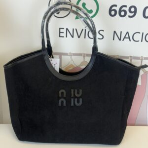 bolso bolso tote pana olive negro