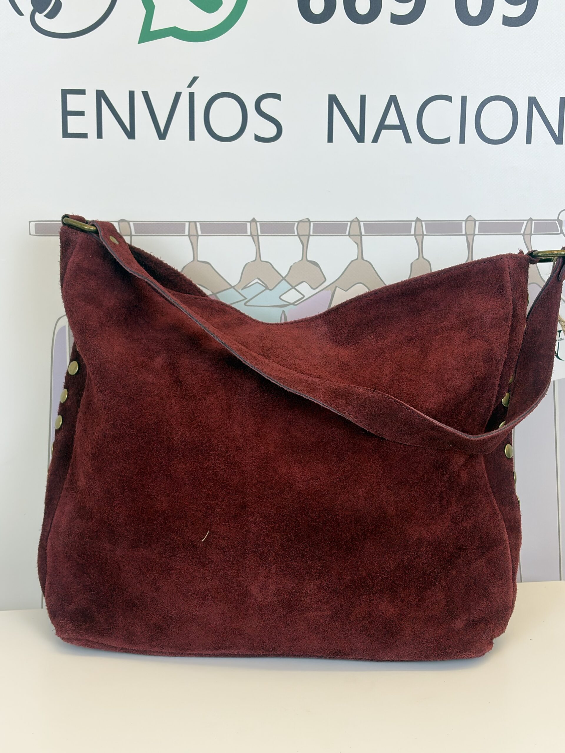 img_5045 bolso hobo suede studs burdeos ante con tachas