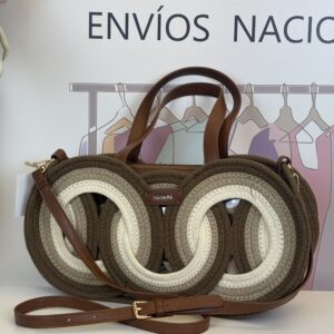 bolso infinity bolso de cuerda trenzada multicolor
