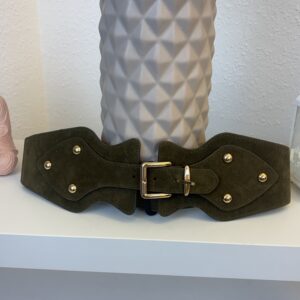 cinturón militar gold studs